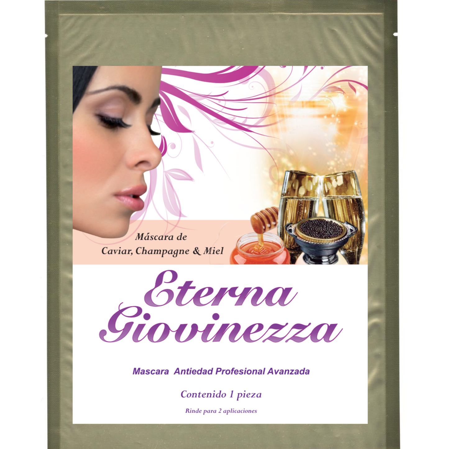 MASCARILLA DE CAVIAR, CHAMPAGNE & MIEL