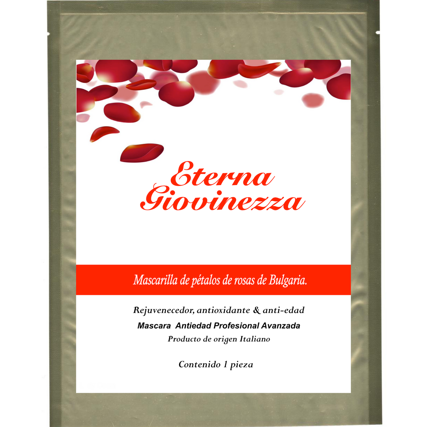 Mascarilla Facial de Pétalos de Rosas de Bulgaria: