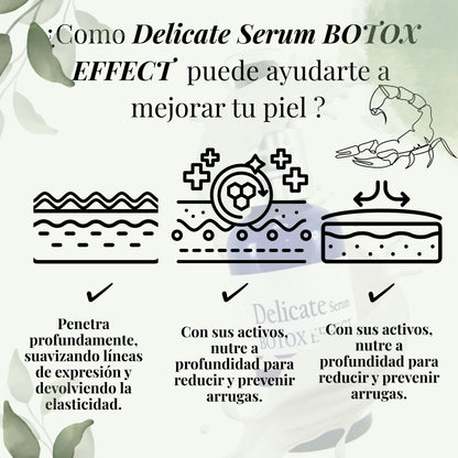 Delícate Serum. Gold BOTOX EFFECT Con veneno de Alacrán.